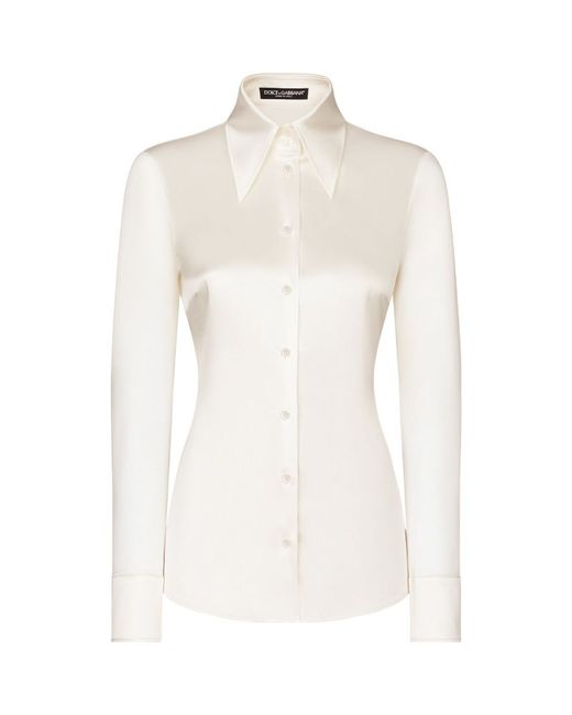 Dolce & Gabbana KIM Silk Button-Up Shirt