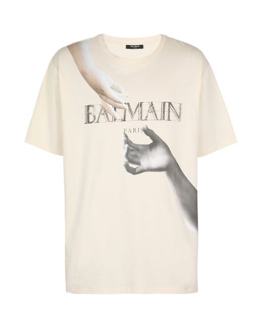 Balmain Statue Print T-Shirt