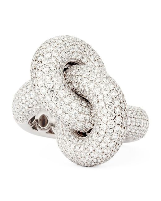 Engelbert Gold and Diamond Absolutely Fat Knot Ring