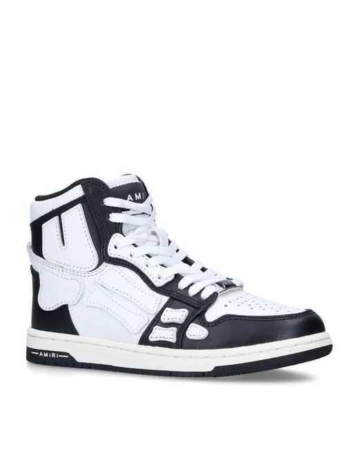 Amiri Leather Skel High-Top Sneakers