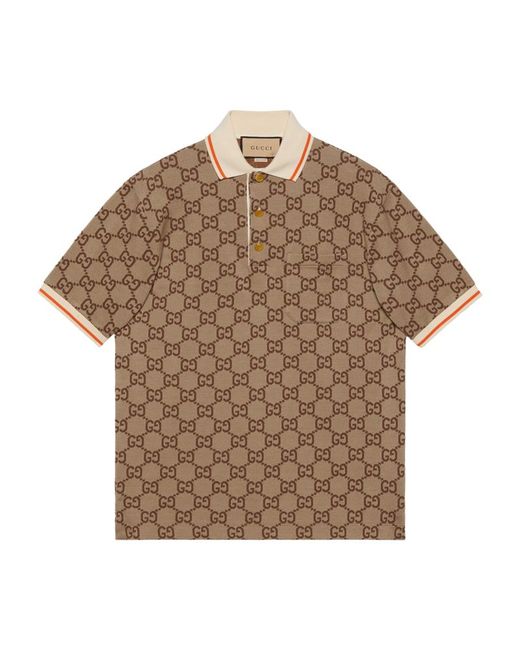 Gucci -Silk GG Polo Shirt