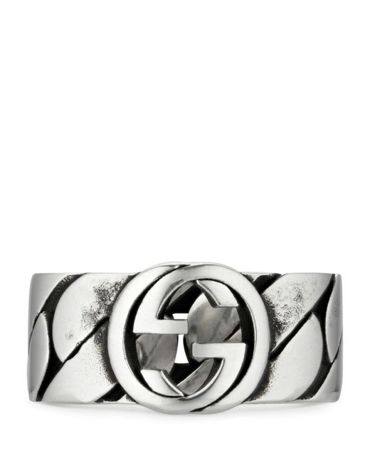 Gucci Sterling Interlocking G Ring