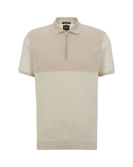 Boss Cotton-Silk Polo Shirt