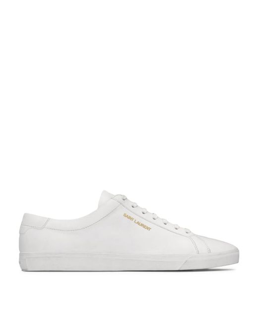 Saint Laurent Leather Andy Sneakers