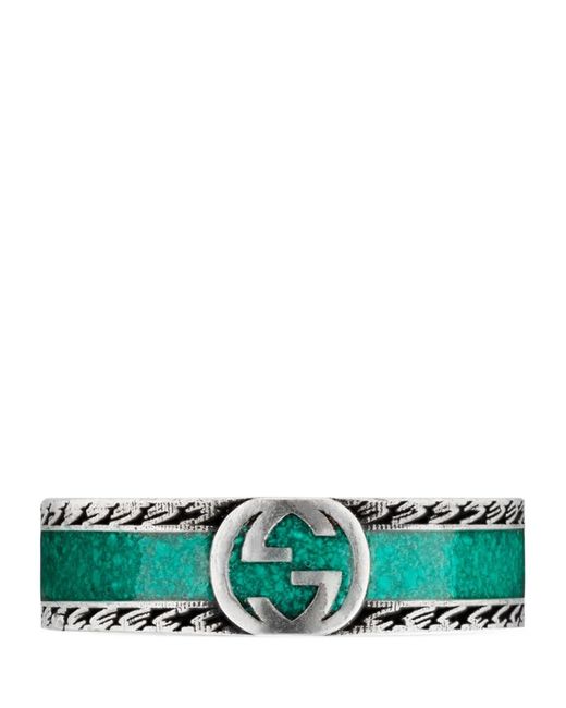 Gucci Sterling Double G Ring