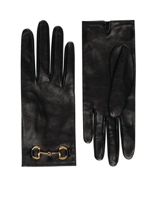 Gucci Leather Horsebit Gloves