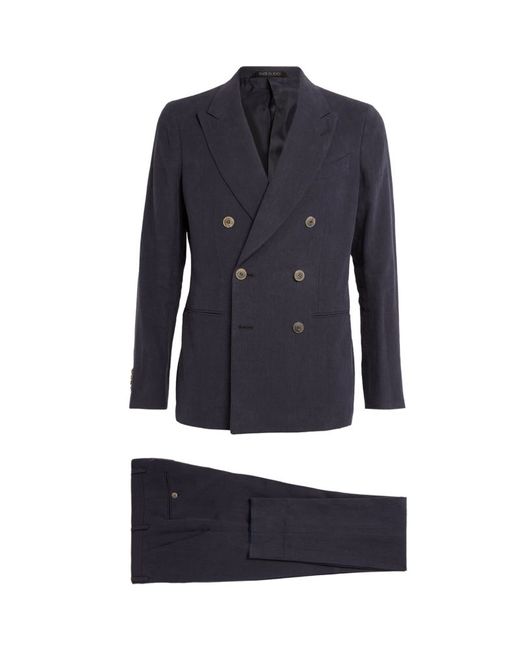 Giorgio Armani Linen Double-Breasted Suit