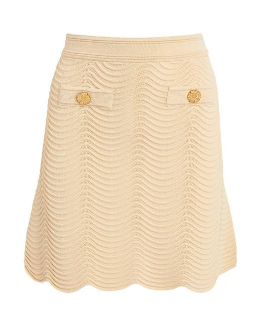 Sandro Knitted Mini Skirt