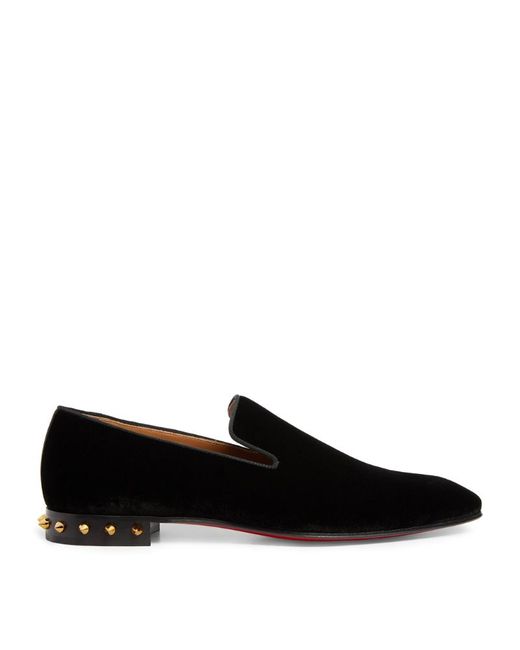 Christian Louboutin Marquees Velvet Loafers