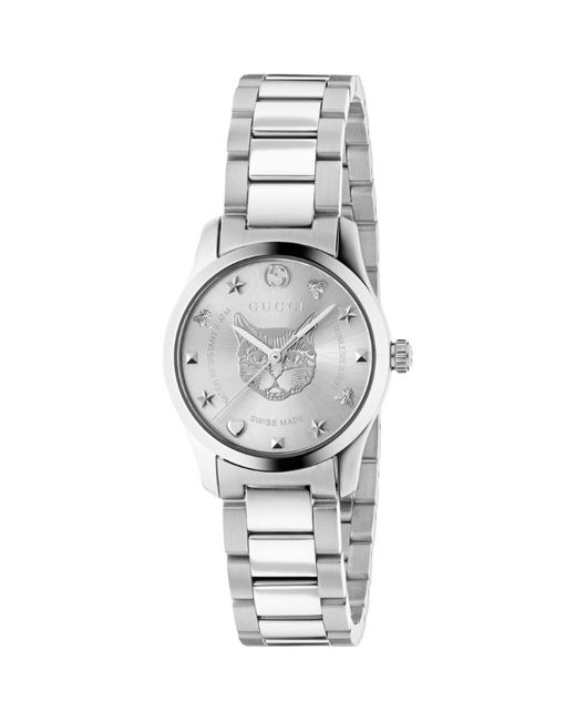 Gucci Stainless Steel G-Timeless Bees and Stars Watch 27mm