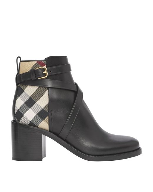 Burberry Check Pryle Ankle Boots 70