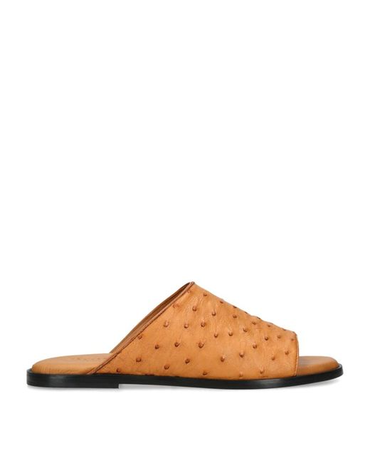 Brotini Ostrich Leather Sandals