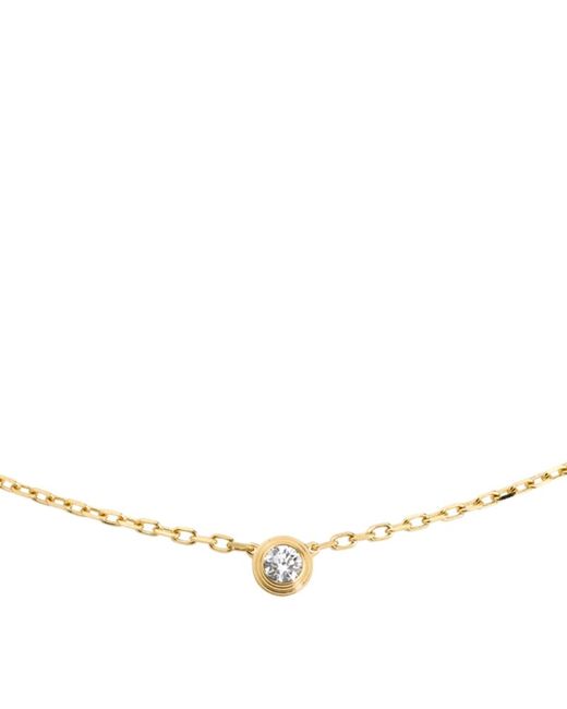 Cartier Small Yellow and Diamond dAmour Necklace