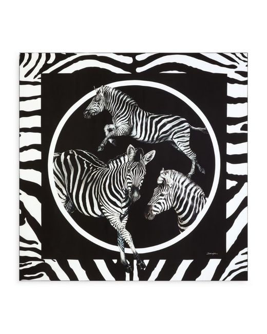 Dolce & Gabbana Zebra Print Scarf