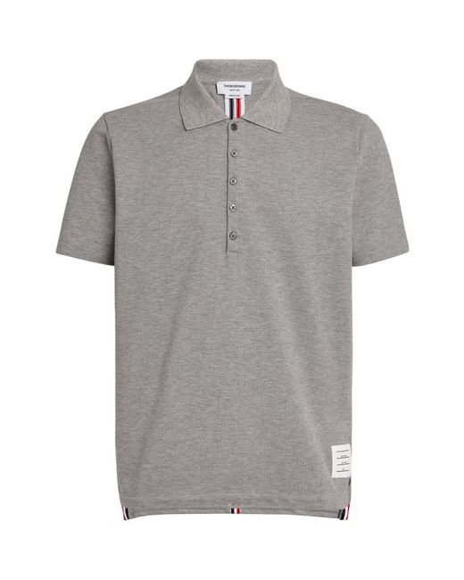Thom Browne Tricolour Stripe Polo Shirt