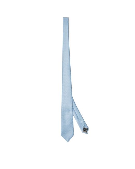 Emporio Armani Silk-Cotton Jacquard Tie