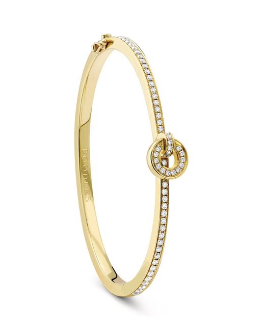Boodles Yellow and Diamond Roulette Flip Bangle