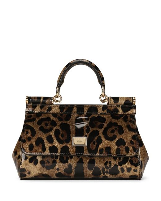 Dolce & Gabbana KIM Medium Leopard Print Sicily Bag