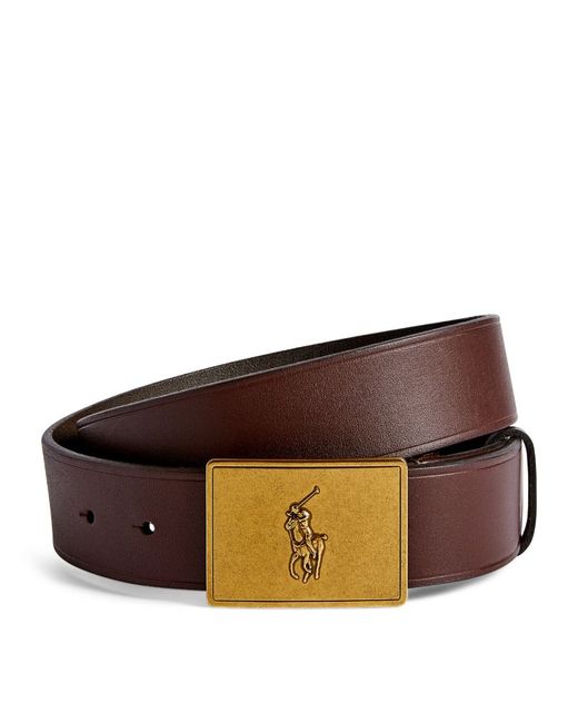 Polo Ralph Lauren Leather Polo Pony Belt