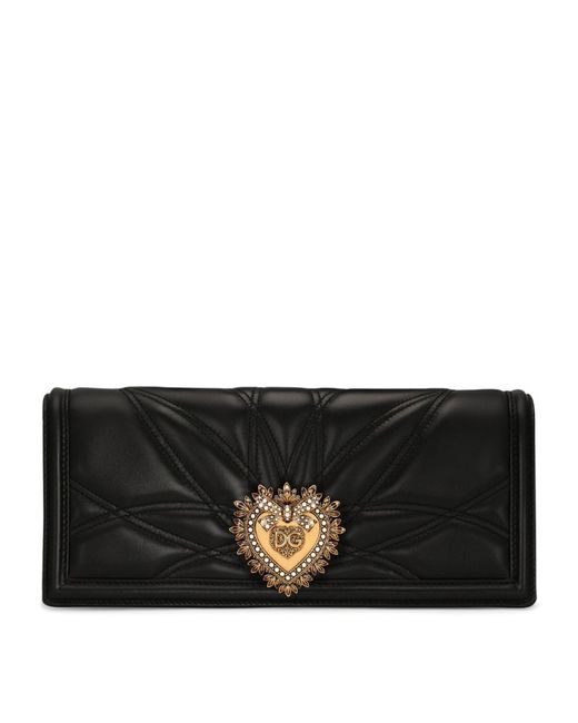 Dolce & Gabbana Quilted Devotion Baguette Shoulder Bag