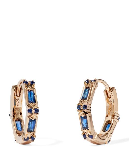 Annoushka Gold and Sapphire Hoop Earrings