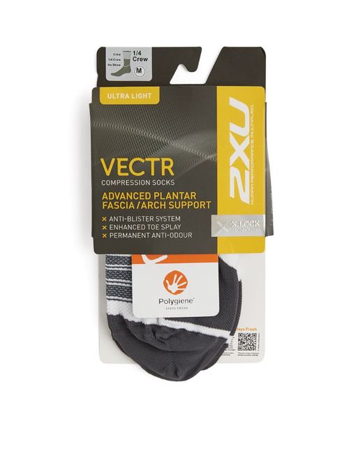 2Xu Vectr Ultralight ¼ Crew Socks