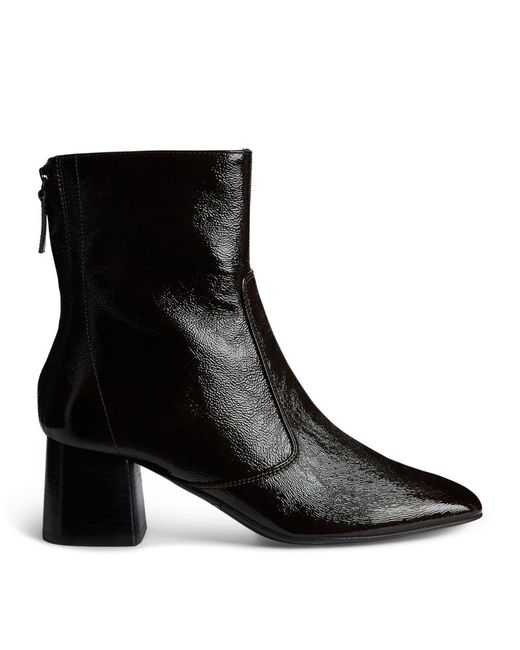 Sandro Patent Leather Ankle Boots 55