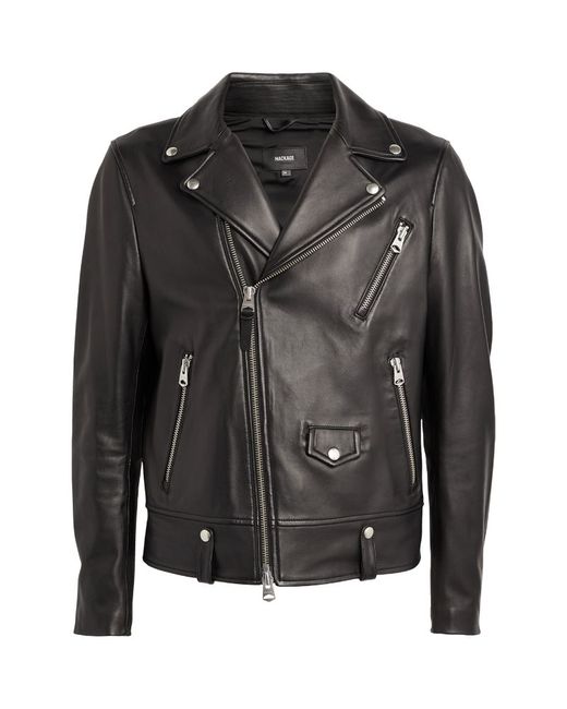 Mackage Hooded Leather Jacket