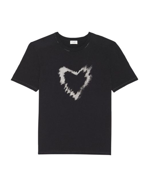 Saint Laurent Heart Print T-Shirt