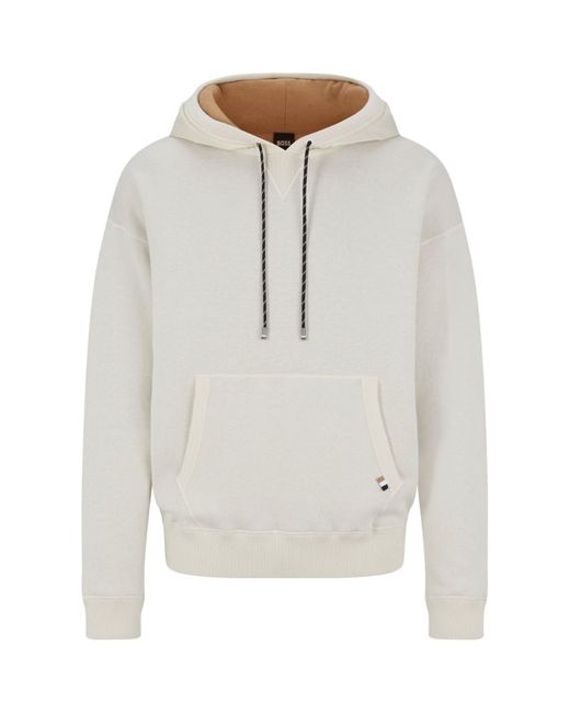 Boss Cotton-Wool Double-Faced Hoodie