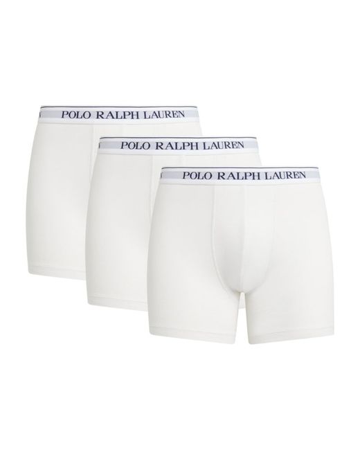 Polo Ralph Lauren Stretch-Cotton Boxer Briefs Pack of 3
