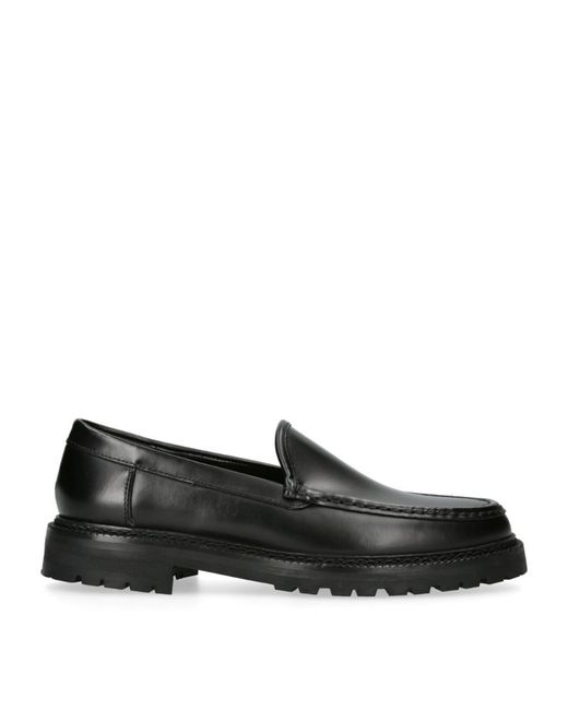 Manolo Blahnik Leather Dineralo Loafers