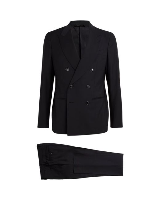 Giorgio Armani Double-Breasted Two-Piece Suit