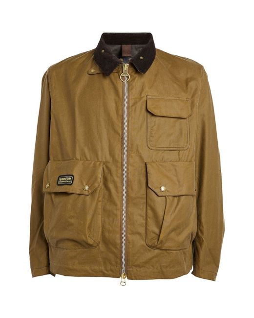 Barbour International Collared Waxed Jacket