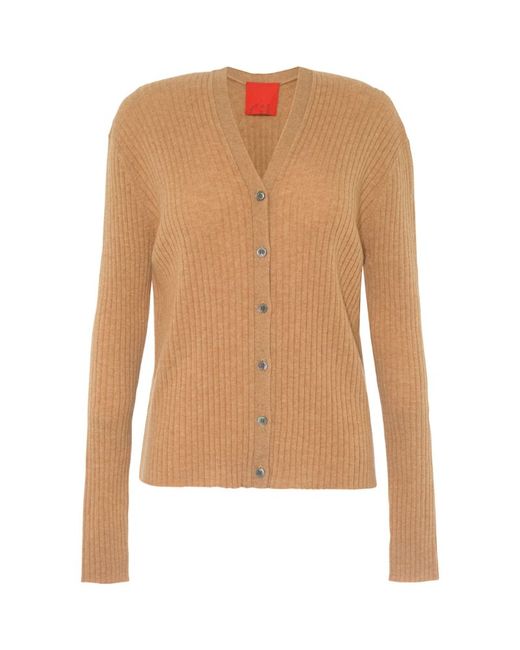 Cashmere In Love Inez Ribbed Cropped Cardigan