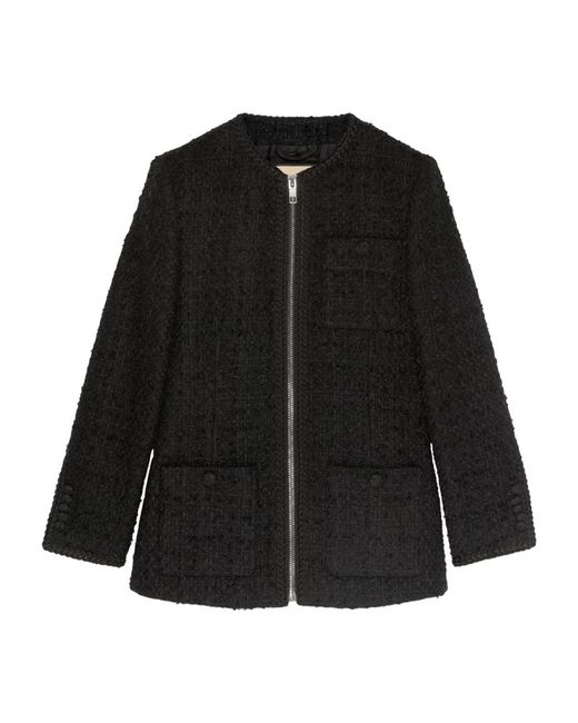 Gucci Tweed Zip-Up Jacket