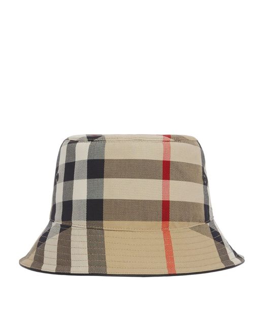 Burberry Cotton Check Bucket Hat