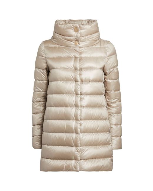 Herno Quilted Funnel-Neck Coat