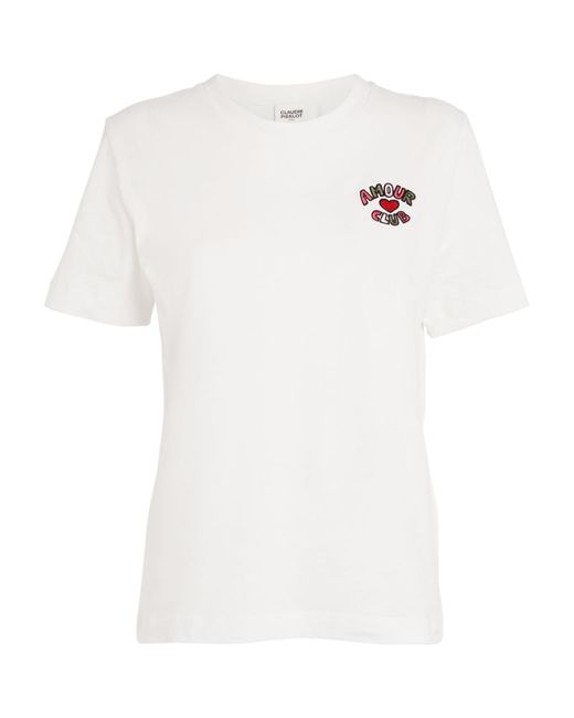 Claudie Pierlot Amour Club Embroidered T-Shirt