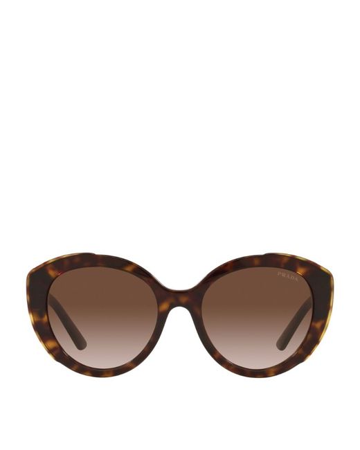 Prada Oval Tortoiseshell Sunglasses