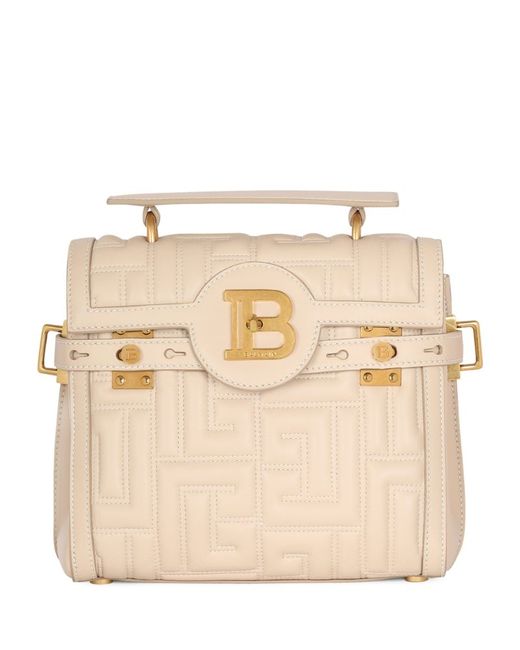 Balmain Quilted Leather B-Buzz 23 Shoulder Bag