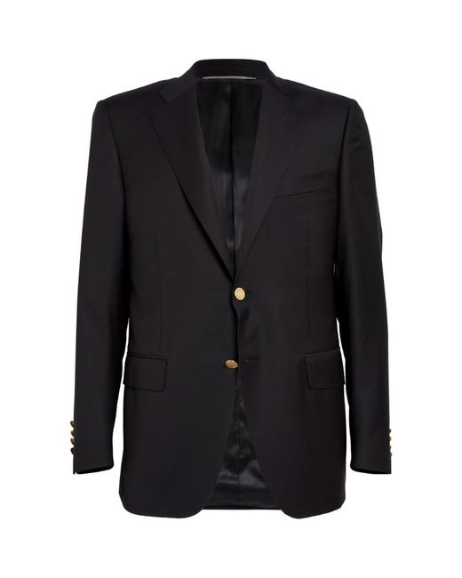 Canali Wool SIngle-Breasted Suit Jacket