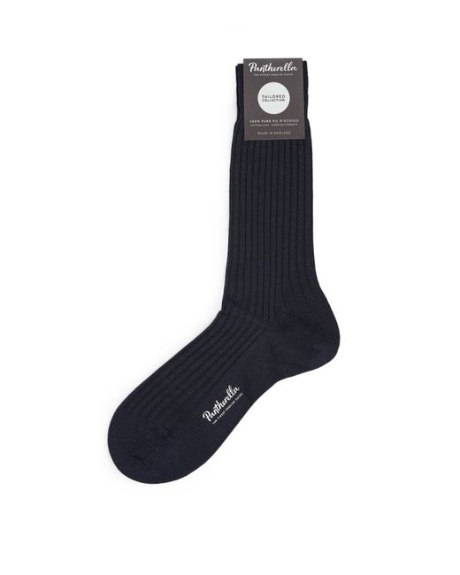 Pantherella Wool-Blend Ribbed Socks