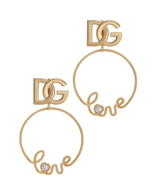 Dolce & Gabbana Clip-On Logo Earrings