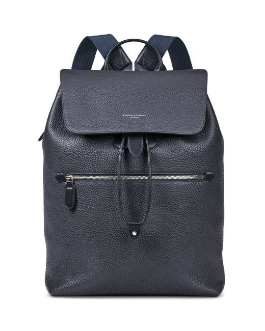 Aspinal of London Leather Reporter Backpack