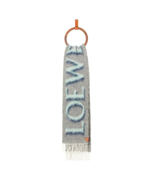 Loewe Wool-Blend Logo Scarf