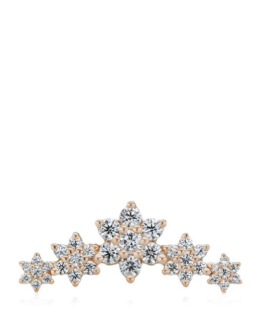 Maria Tash Five Flower Garland Diamond Threaded Stud Earring