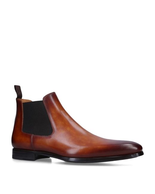 Magnanni Leather Chelsea Boots