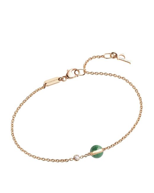 Piaget Rose Gold Diamond and Malachite Possession Bracelet