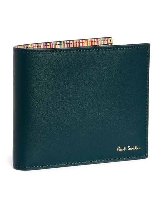 Paul Smith Leather Striped Bifold Wallet